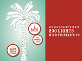 LED Palm Tree Lighting Kit, Up to 10' Palm, 200 Lights with Twinkle Tips